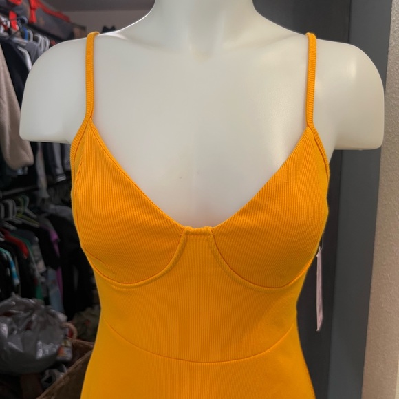 NWT Wild Fable Yellow Mini Dress - Picture 2 of 8